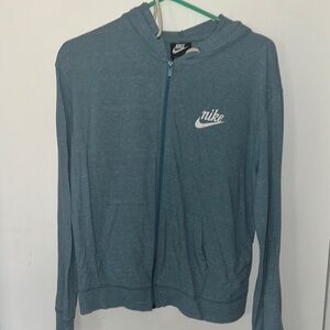 Nike Womens Teal Full-Zip Hoodie